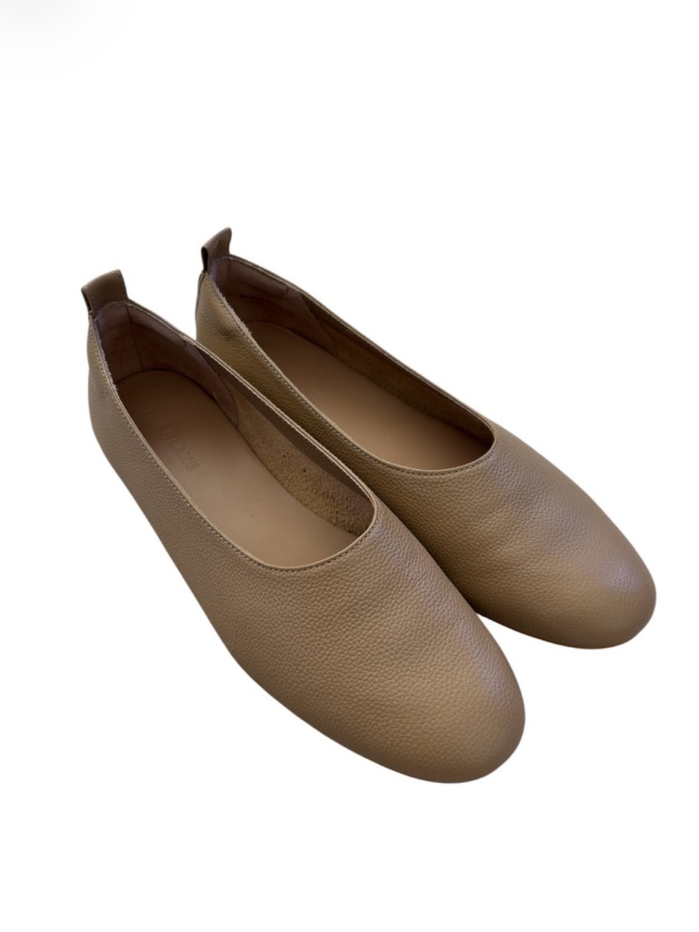 Everlane Tan Leather Ballet Flats 8 NWOB - Picture 4 of 11